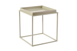 Hanah Home Mesa de Café SHB-018-B, 100% Metal, Color Topo, 45 x 45 x 52 cm